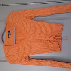 ASOS Orange V-Neck Crop Sweater